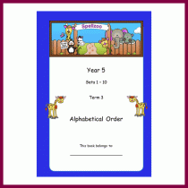 alphabetical order term 3 y 5